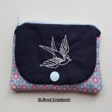 Handväska - Porte carte Hirondelle